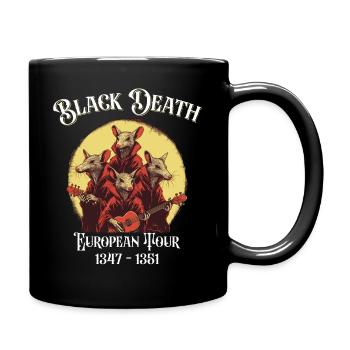 Black Death European Tour Plague Doctor - Tasse einfarbig - Schwarz - Rechts