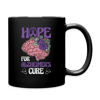 Alzheimer's Awareness Brain Doctors Health - Full Colour Mug - black - Right