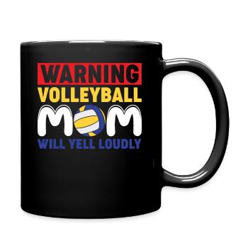 Ich Trinke Nicht Wenn Ich Volleyball Schau Oh Wart - Tasse einfarbig - Schwarz - Rechts