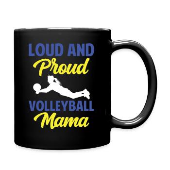 Wir Spielen Nicht Mit Puppe Wir Spielen Volleybal - Tasse einfarbig - Schwarz - Rechts