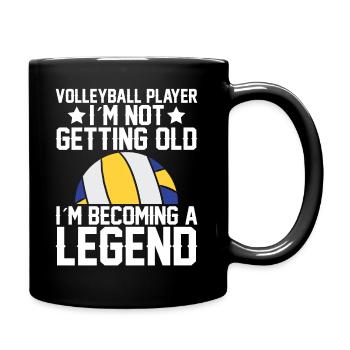 Volleyball player I'm not getting old - Full Colour Mug - black - Right