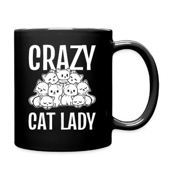 Crazy Cat Lady Cat Lover - Mug uni - noir - Droite
