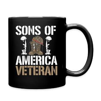 Sons of America's Veteran - Full Colour Mug - black - Right