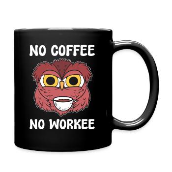 Pas de café Pas d’amateurs de café Workee - Mug uni - noir - Droite