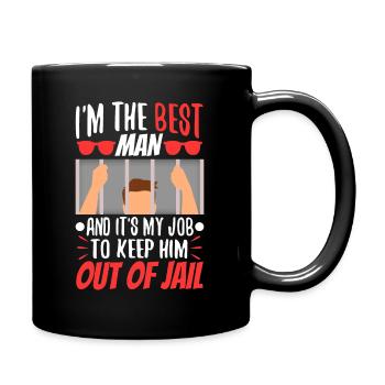 Im the best man - Full Colour Mug - black - Right