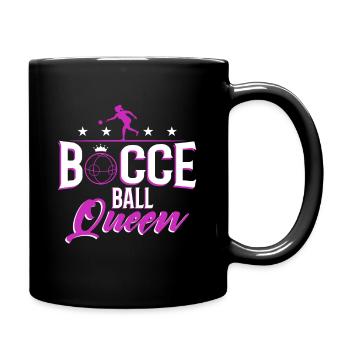 Bocce Ball Queen - Full Colour Mug - black - Right