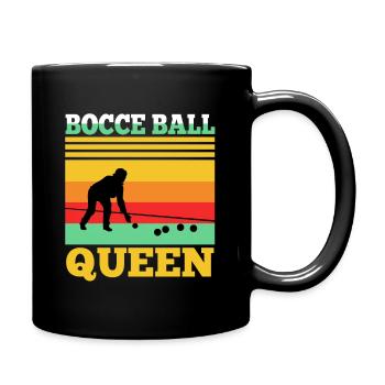 Bocce Ball Queen - Full Colour Mug - black - Right