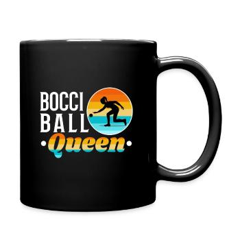 Bocce Ball Queen - Full Colour Mug - black - Right