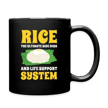 Asiatische Lebensmittel Reis Philippinen Filipino - Tasse einfarbig - Schwarz - Rechts