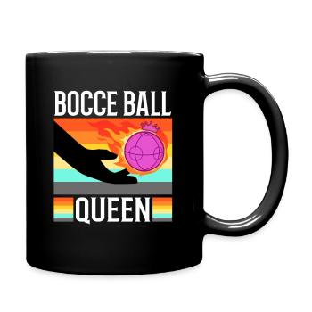 Bocce Ball Queen - Full Colour Mug - black - Right