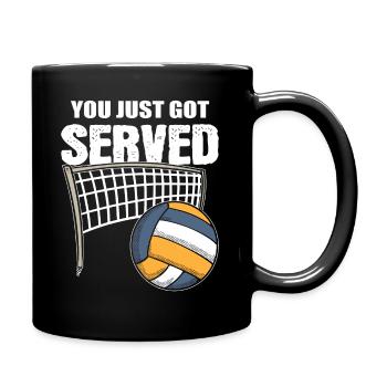 You Just Got Served! Verteidiger - Tasse einfarbig - Schwarz - Rechts
