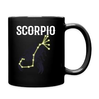 Scorpio Astrologie - Tasse einfarbig - Schwarz - Rechts