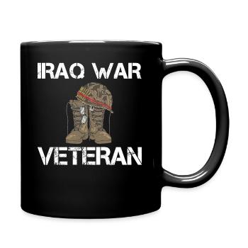 Iraq War Veteran - Full Colour Mug - black - Right