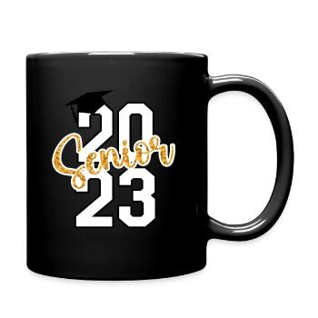 Senior 2023 Class Of 2023 Graduate Graduation - Full Colour Mug - black - Right