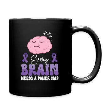 Sensibilisation à la maladie d’Alzheimer Santé mentale du cerveau - Mug uni - noir - Droite