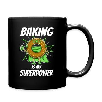 Baking is my Superpower, Donut - Full Colour Mug - black - Right
