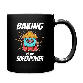Baking is my Superpower, Muffin - Full Colour Mug - black - Right