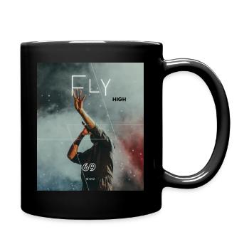 Fly High - Tasse einfarbig - Schwarz - Rechts