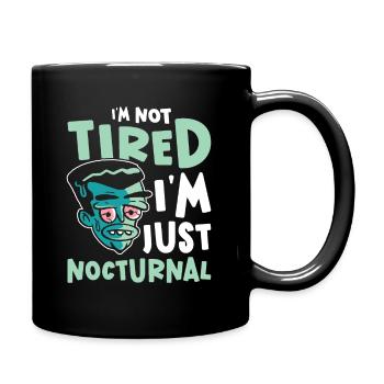 Night Shift Worker Graveyard Duty - Full Colour Mug - black - Right