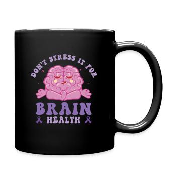 Sensibilisation à la maladie d’Alzheimer Santé mentale du cerveau - Mug uni - noir - Droite