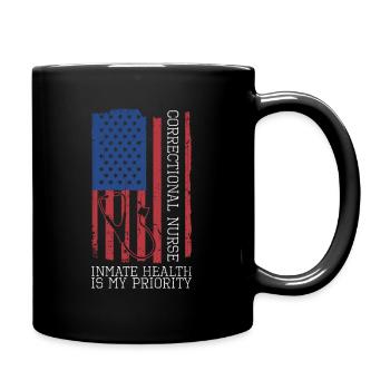 Patriotisches Justizvollzugs-rn-design Für - Mug uni - noir - Droite