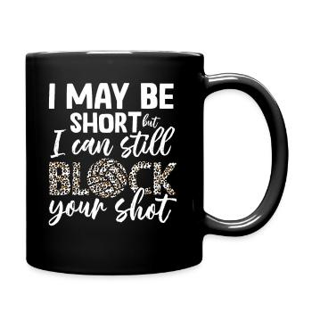 Je peux bloquer votre tir beach-volley - Mug uni - noir - Droite