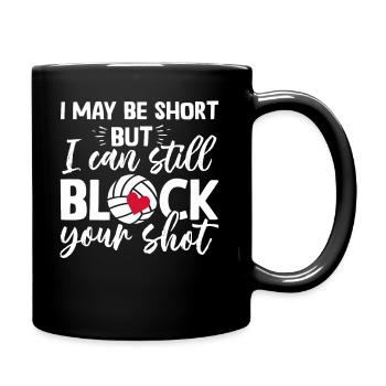 Je peux bloquer votre tir beach-volley - Mug uni - noir - Droite