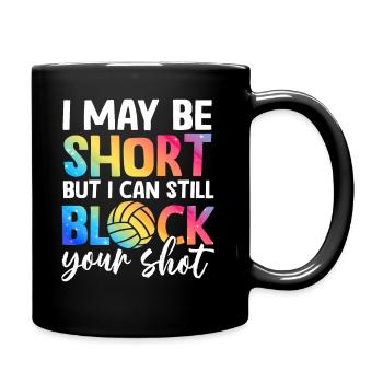 Je peux bloquer votre tir beach-volley - Mug uni - noir - Droite