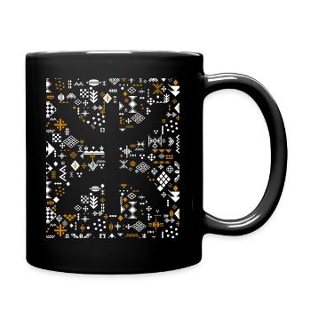 AMAZIGH BERBER KABYLISCHES KABYLISCHES MOTIV - Tasse einfarbig - Schwarz - Rechts