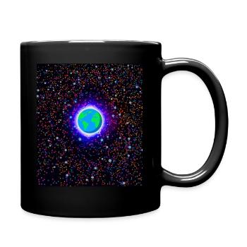 La planète Terre dans le cosmos de la couleur - Mug uni - noir - Droite