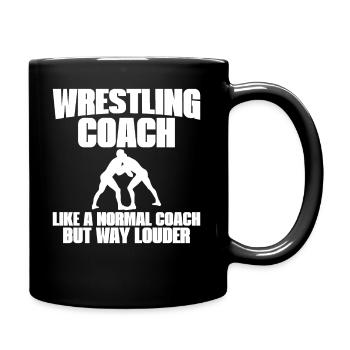 Wrestling Trainer Wie Ein Normaler Trainer - Tasse einfarbig - Schwarz - Rechts