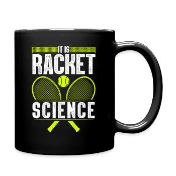 Cooles Tennis für Männer Damen Tennis Player Coach - Tasse einfarbig - Schwarz - Rechts