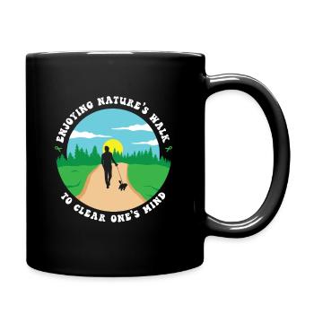 Santé mentale Nature Environnement - Mug uni - noir - Droite