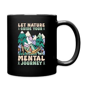 Santé mentale Nature Environnement - Mug uni - noir - Droite