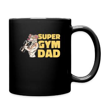 Fitness Fathers Day Gym Workout Training Coach - Full Colour Mug - black - Right