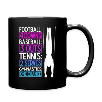 Gymnsatik Turntrainer Turnen Sportverein Bodenturn - Tasse einfarbig - Schwarz - Rechts