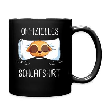Erdmännchen Scharrtier Tier - Tasse einfarbig - Schwarz - Rechts