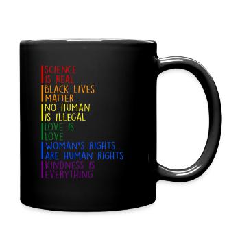 La science de la Gay Pride est une vraie Black Lives Matter - Mug uni - noir - Droite