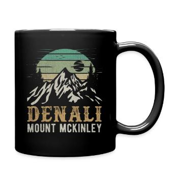 Mt. McKinley Denali Nationalpark Merchandise - Tasse einfarbig - Schwarz - Rechts