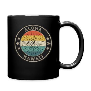 Surfing Outfit Men Hawaii - Full Colour Mug - black - Right