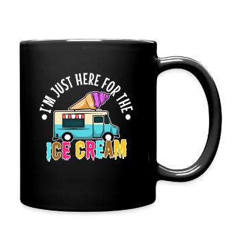 Im just here for the ice cream - Full Colour Mug - black - Right