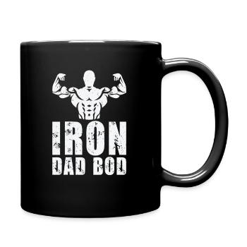 Fitness Fathers Day Gym Workout Training Coach - Full Colour Mug - black - Right