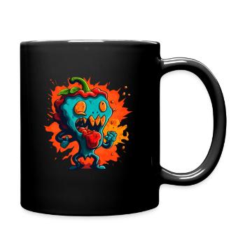 Carolina Reaper Hot Pepper Chili Head Funny Food - Mug uni - noir - Droite