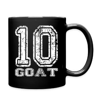 Chèvre - Mug uni - noir - Droite