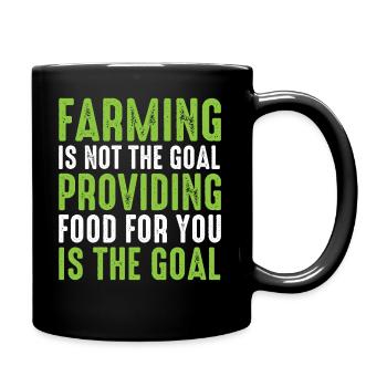 L’agriculture n’est pas le but - Agriculteur - Mug uni - noir - Droite