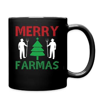 Joyeux Farmas - Mug uni - noir - Droite