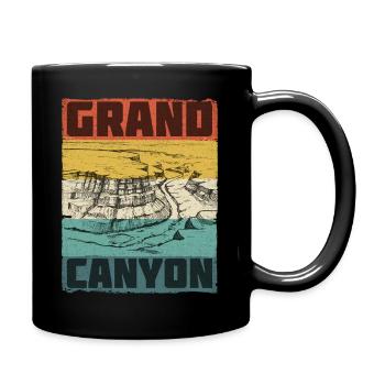 Grand Canyon National Park Merchandise Retro - Full Colour Mug - black - Right