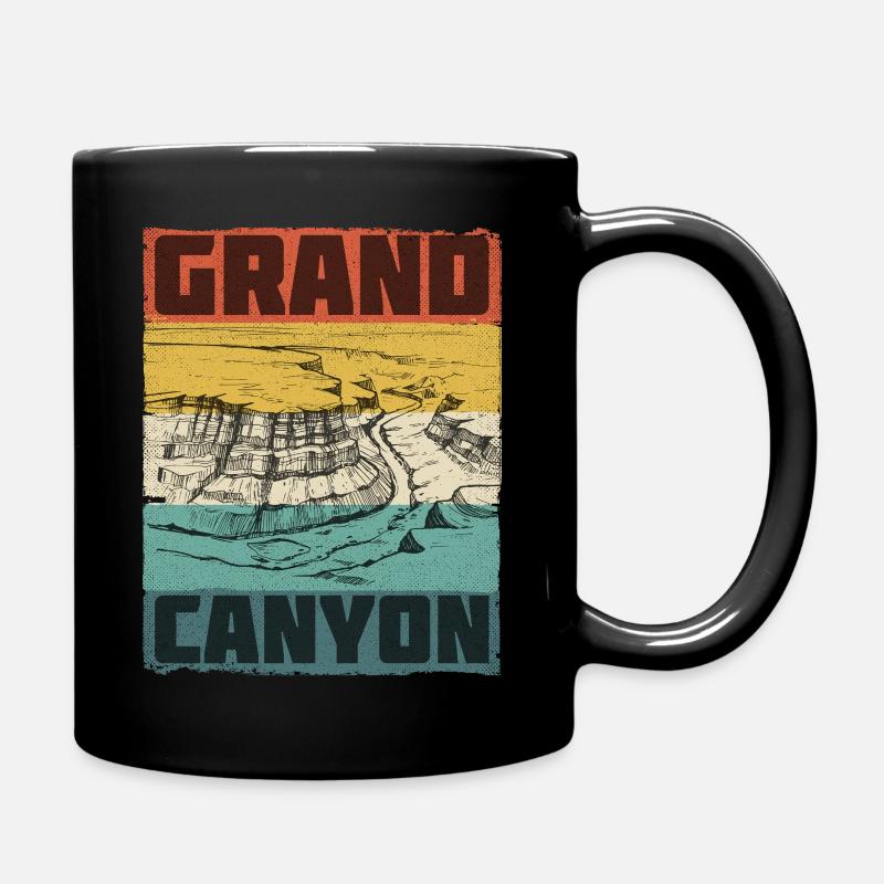 Grand Canyon Nationalpark Merchandise Retro - Tasse einfarbig - Schwarz