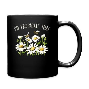 Margeriten Gänseblümchen Sommer Gänseblümchen Blumengarten - Tasse einfarbig - Schwarz - Rechts