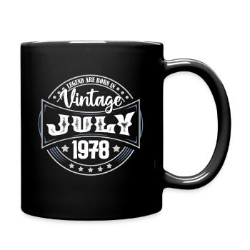 1978 July. Birthday gift July 1978. - Full Colour Mug - black - Right